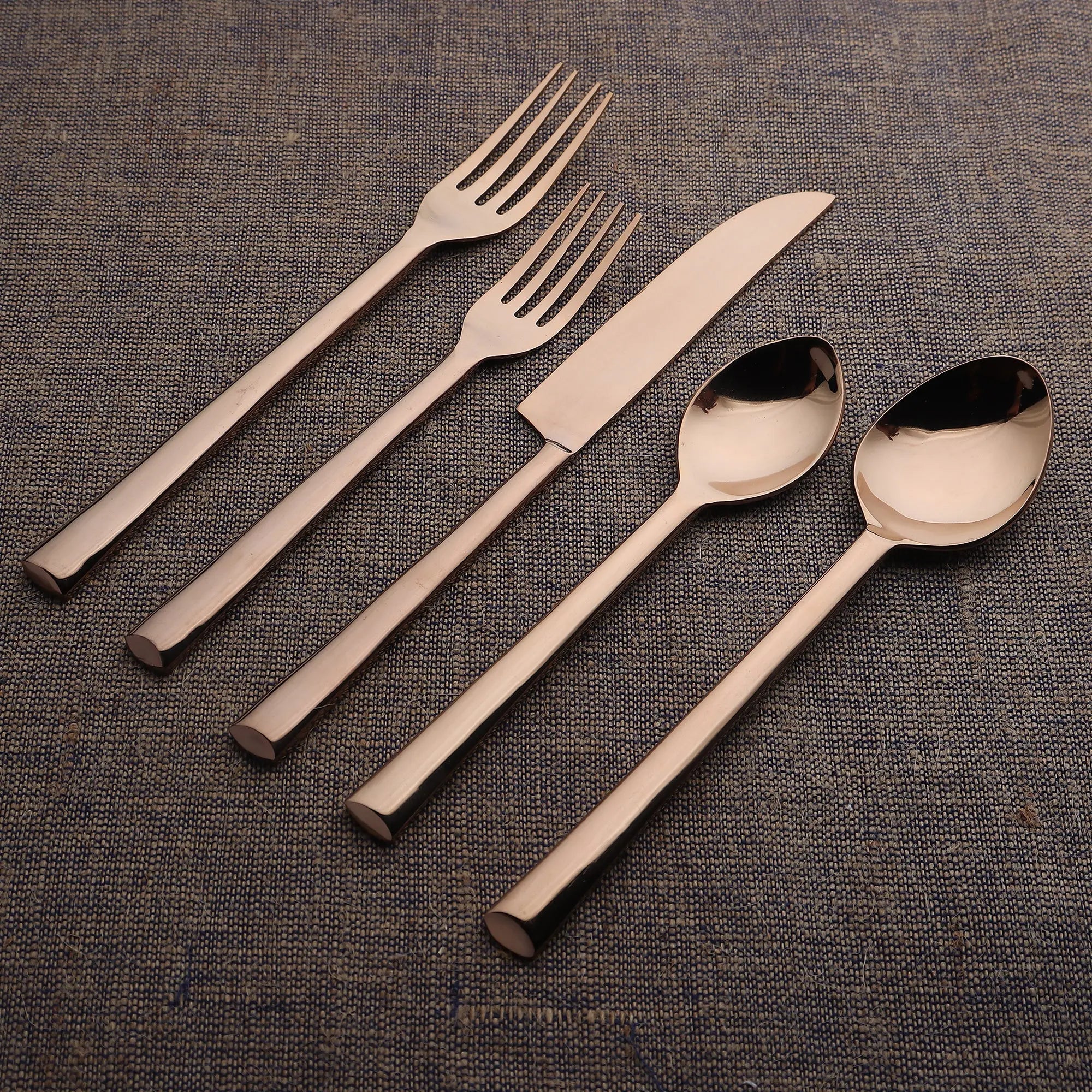 Brier PVD Flatware, 5 Pc. Place Setting - INOX Artisans